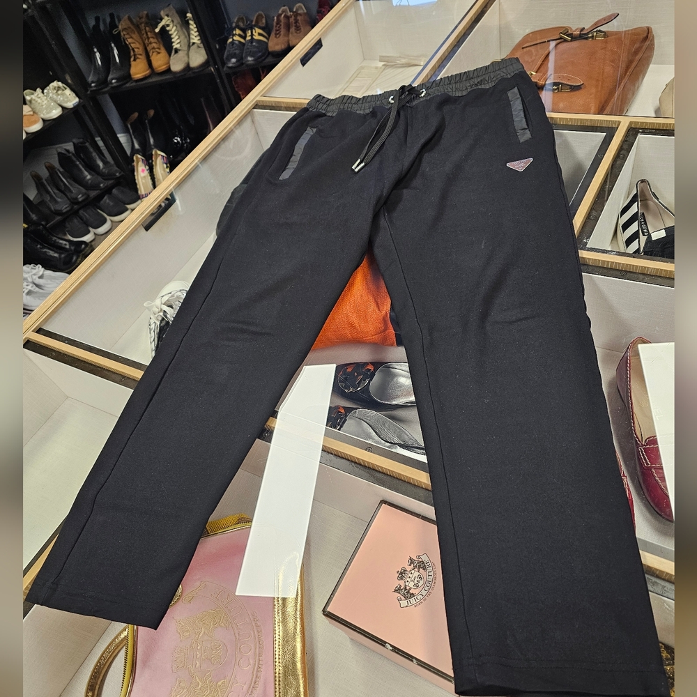 Prada Technical Casual Jogger Men's Black Pants. Size‎ XL